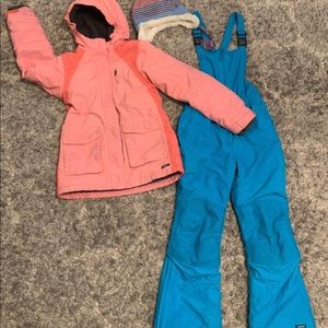 Girls 3 piece Lands End Snow Suit